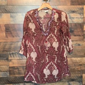 Cute Options Bathing Suit Cover, Size Small